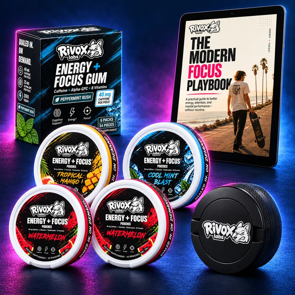 Rivox pouch and gum formats