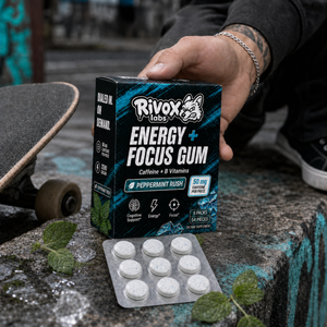Rivox Energy + Focus Gum – Peppermint Rush