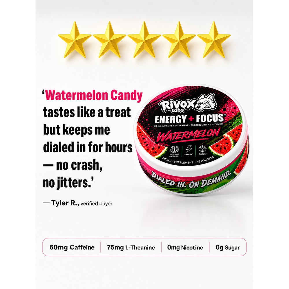 Rivox Focus Pouches – Watermelon 6-Pack