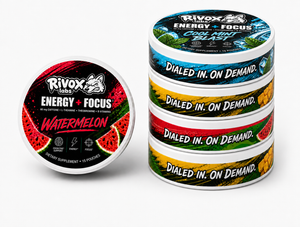 Rivox five-tin variety pack: Cool Mint, Tropical Mango and Watermelon Candy