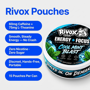The Full Stack – Zero-Nicotine Focus Bundle | 3 Pouch Tins + Energy Gum, Caffeine + L-Theanine (No Crash)