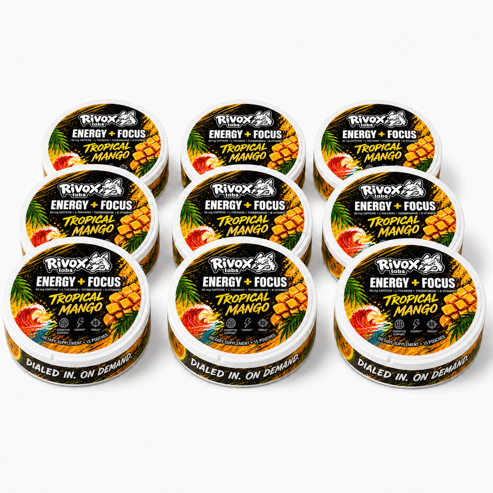 Rivox Focus Pouches – Tropical Mango 9-Pack