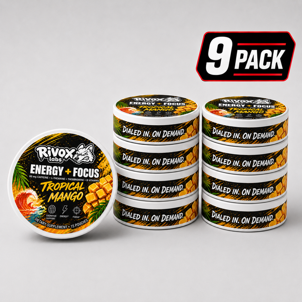 Rivox Focus Pouches – Tropical Mango 9-Pack