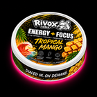 Rivox Tropical Mango focus pouches nicotine-free tin