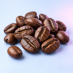 Coffee beans, a familiar caffeine source; illustrative, not the source of Rivox caffeine