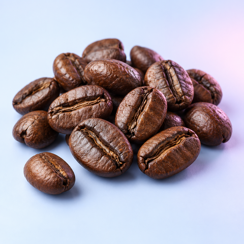 Coffee beans illustrating the natural occurrence of caffeine