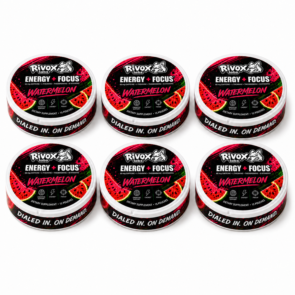 Rivox Focus Pouches – Watermelon 6-Pack