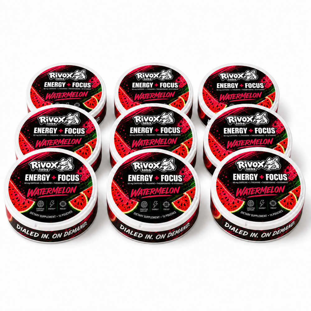 Rivox Focus Pouches – Watermelon 9-Pack