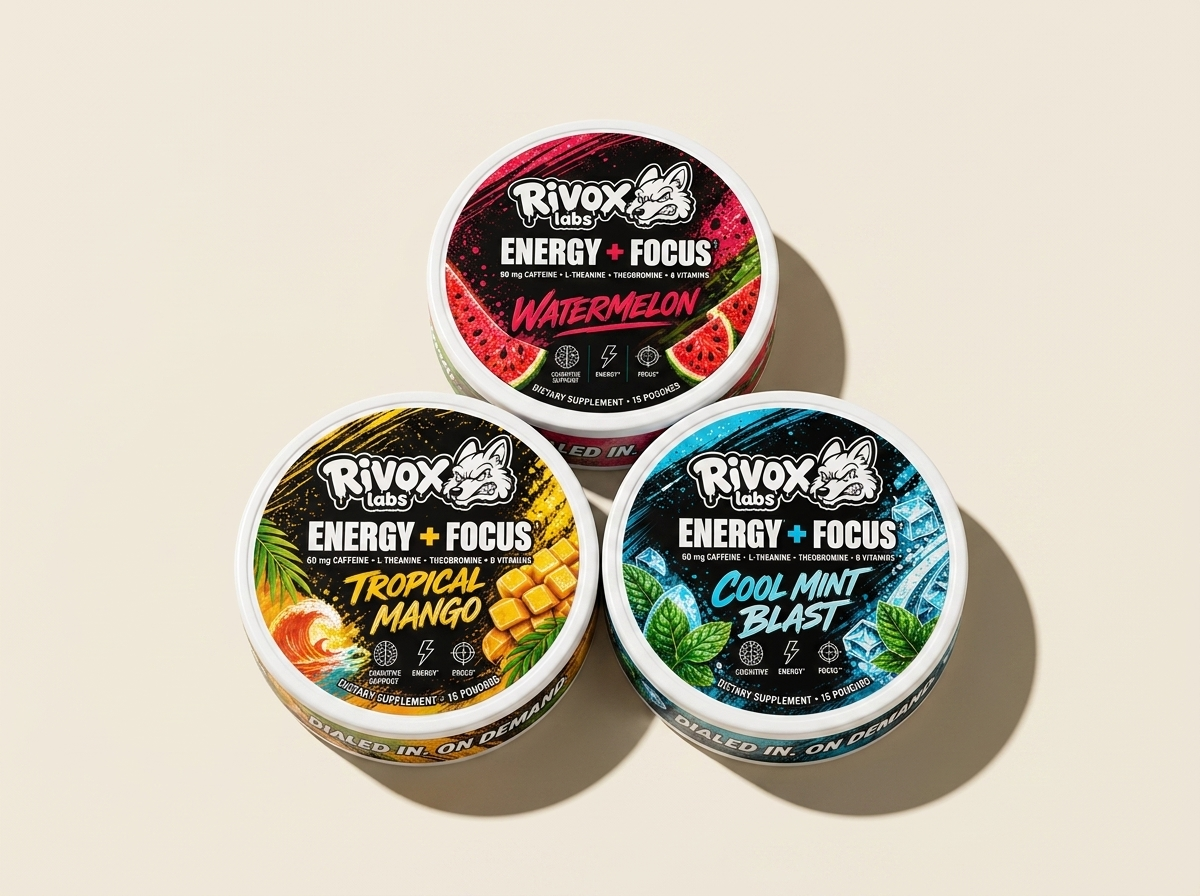 Rivox Energy + Focus pouches